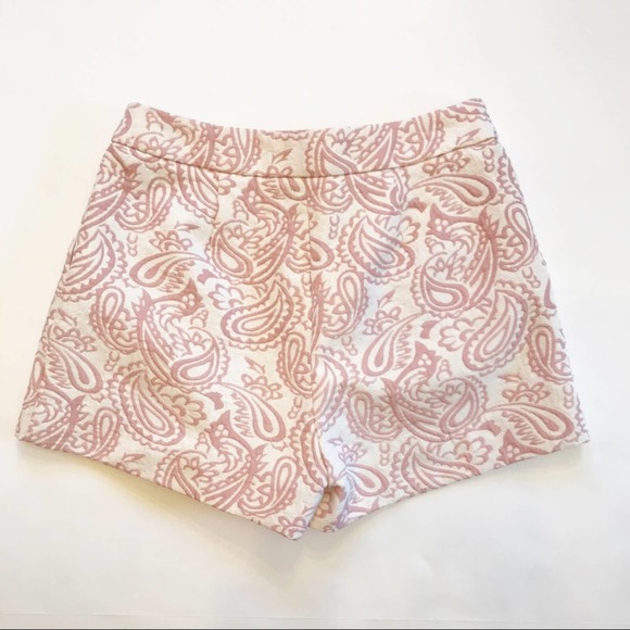 Victoria Beckham For Target Pleated Jacquard Blush Pink Shorts 0 - Picture 4 of 13